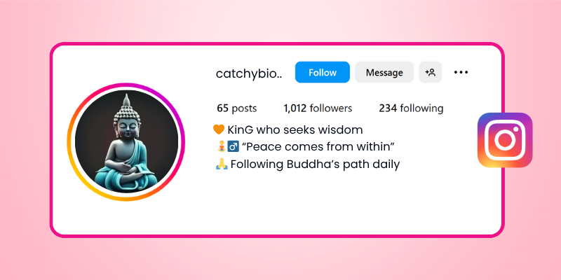 Buddhist Instagram Bio