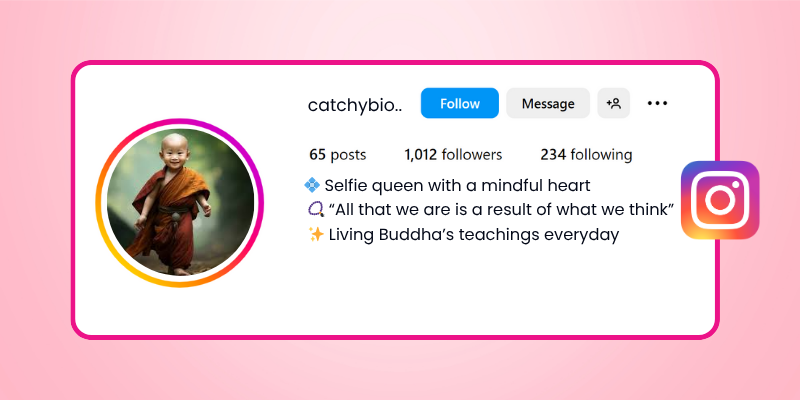 Buddhist Instagram Bio