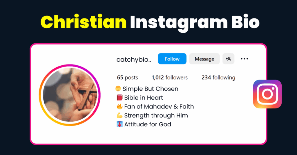 christian bio for instagram