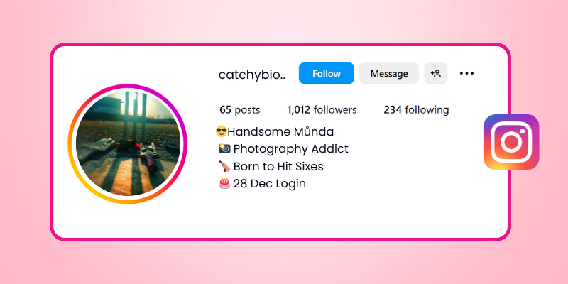 cricket bio for instagram