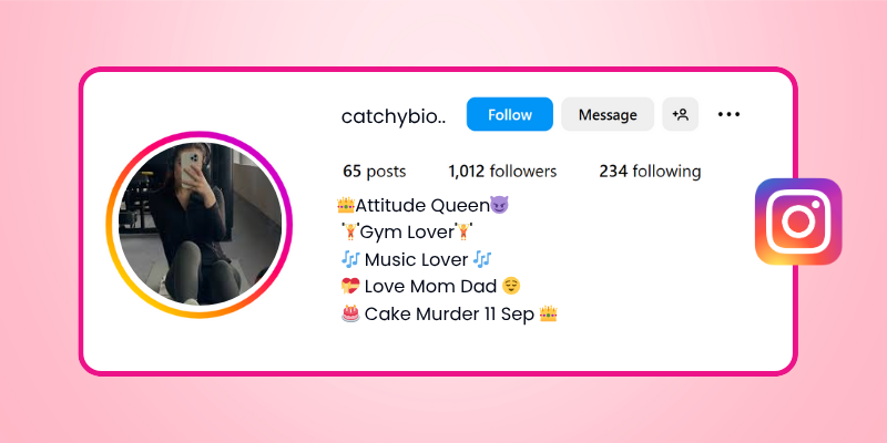 gym bio for instagram
