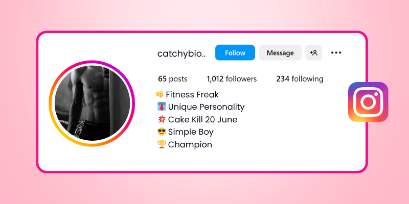 gym bio for instagram