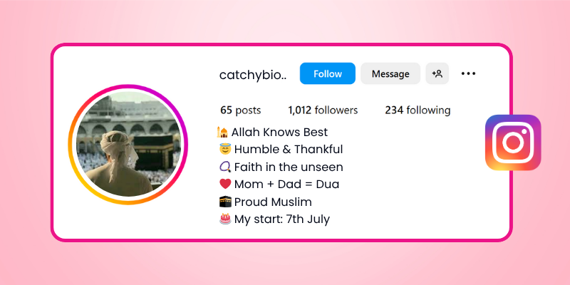 islamic bio for instagram