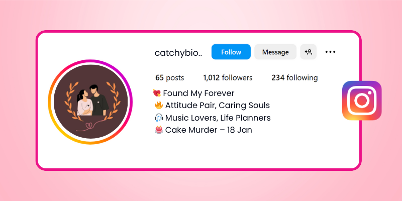 instagram bio for married couples
