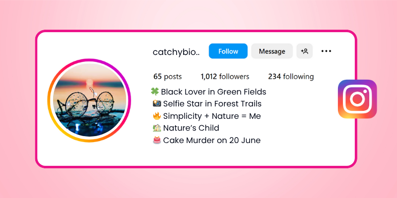 nature bio for instagram
