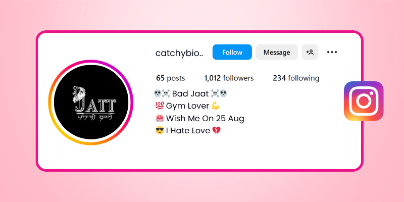 jaat bio for instagram